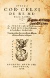 De re medica libri otto - Item, Q. Sereni Liber de medicina. Q. Rhemnii Fannii Palæmonis de ponderibus et mensuris Liber.